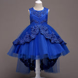 Kids Bridesmaid Flower Girls Wedding Dresses For Party Dress Summer Children Clothes Princess Dress For Girls 8 10 12 Year