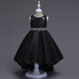 Kids Bridesmaid Flower Girls Wedding Dresses For Party Dress Summer Children Clothes Princess Dress For Girls 8 10 12 Year