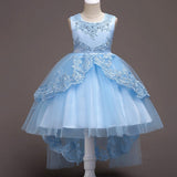 Kids Bridesmaid Flower Girls Wedding Dresses For Party Dress Summer Children Clothes Princess Dress For Girls 8 10 12 Year