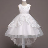 Kids Bridesmaid Flower Girls Wedding Dresses For Party Dress Summer Children Clothes Princess Dress For Girls 8 10 12 Year