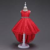 Kids Bridesmaid Flower Girls Wedding Dresses For Party Dress Summer Children Clothes Princess Dress For Girls 8 10 12 Year