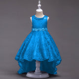 Kids Bridesmaid Flower Girls Wedding Dresses For Party Dress Summer Children Clothes Princess Dress For Girls 8 10 12 Year