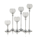 Silver Crystal Tealight Candle Holders