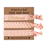 Bridesmaid Gift FOE Hair Ties Bracelets-Bride to Be Hair Bands for Bridal Wedding Shower Party Favor Gifts Supplier