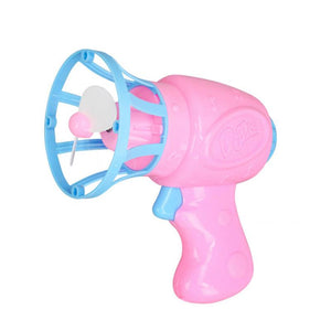 Funny Magic Bubble Blower Machine Electric Automatic Bubble Maker Gun with Mini Fan for Outdoor Weddings