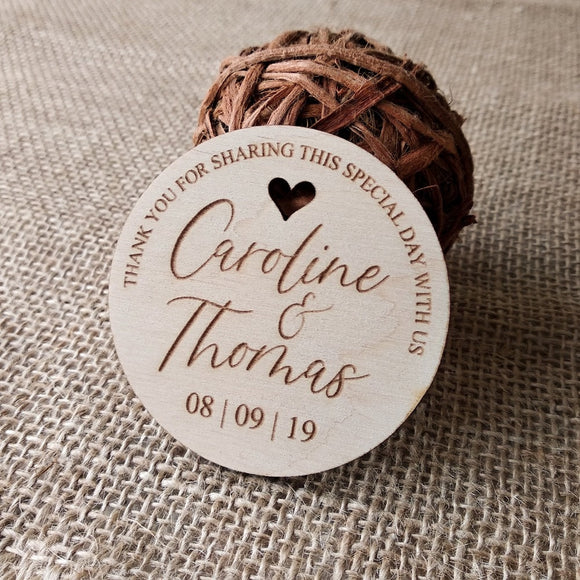 Thank You Wedding Favors Wedding Favor Magnet, Bride, Groom, Gift, Save the Date