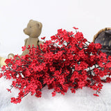 Cherry Blossoms Artificial Flowers Baby's Breath Gypsophila Fake Flowers DIY Wedding Decoration Bouquet Faux Flowers Branch