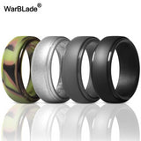 WarBLade New Food Grade FDA Silicone Rings Men Wedding Rubber Bands Hypoallergenic Flexible Antibacterial Silicone Finger Ring