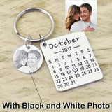 Personalized Calendar Keychains Wedding Favors Keychains Bridesmaids Gift Save the Date