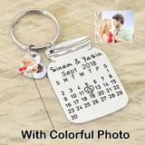 Personalized Calendar Keychains Wedding Favors Keychains Bridesmaids Gift Save the Date