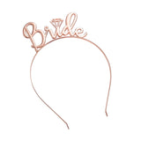 Wedding Hair Accessories Gold Bride to Be Set Bridesmaid Bridal Shower Hen Party Rhinestone Tiara Crown Bachelorette Party Favor