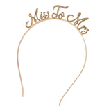 Wedding Hair Accessories Gold Bride to Be Set Bridesmaid Bridal Shower Hen Party Rhinestone Tiara Crown Bachelorette Party Favor