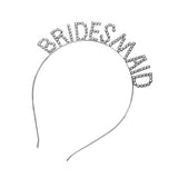 Wedding Hair Accessories Gold Bride to Be Set Bridesmaid Bridal Shower Hen Party Rhinestone Tiara Crown Bachelorette Party Favor