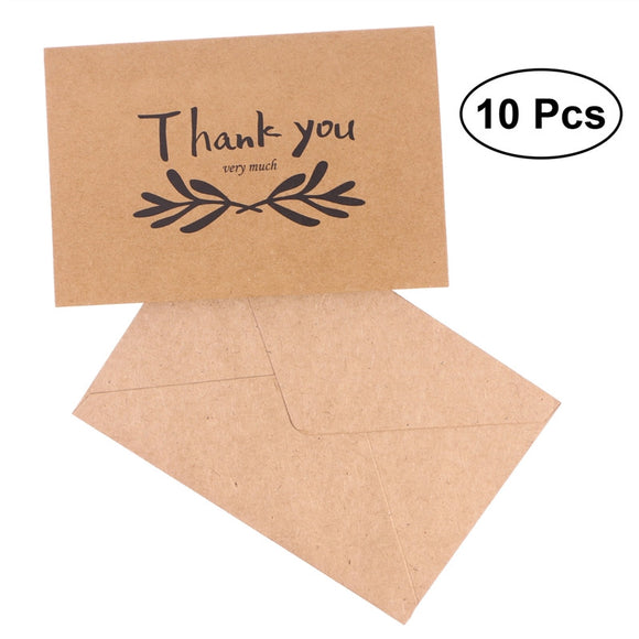 Kraft Paper Thank You Cards