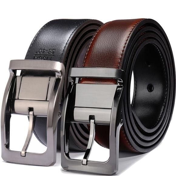 Genuine Leather Reversible Dress Belt